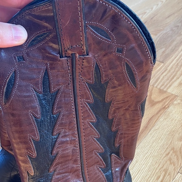 Code West Black and Brown Cowboy Western Boots - Picture 9 of 11